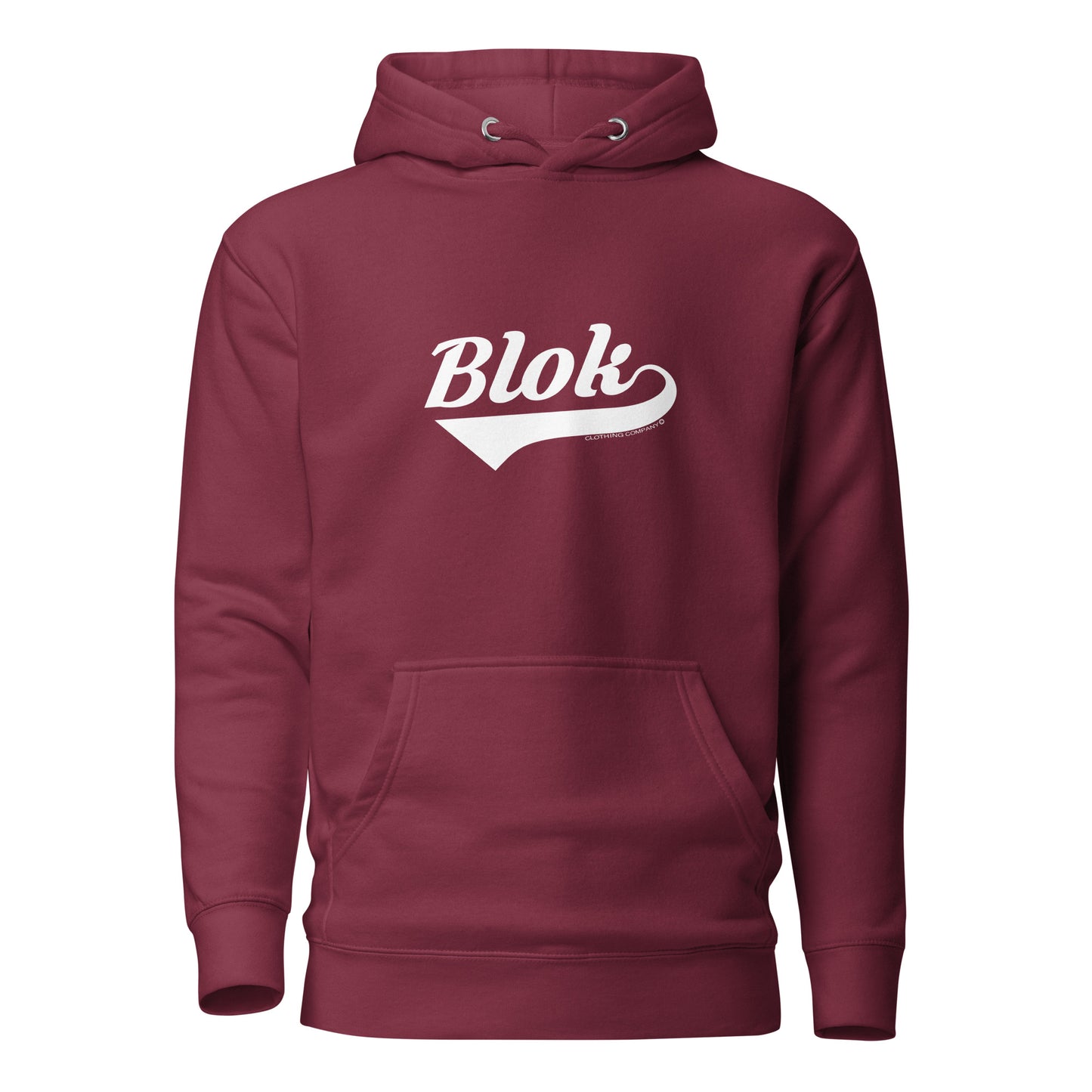 Blok Classic Logo - in White Print - Men's Hoodie