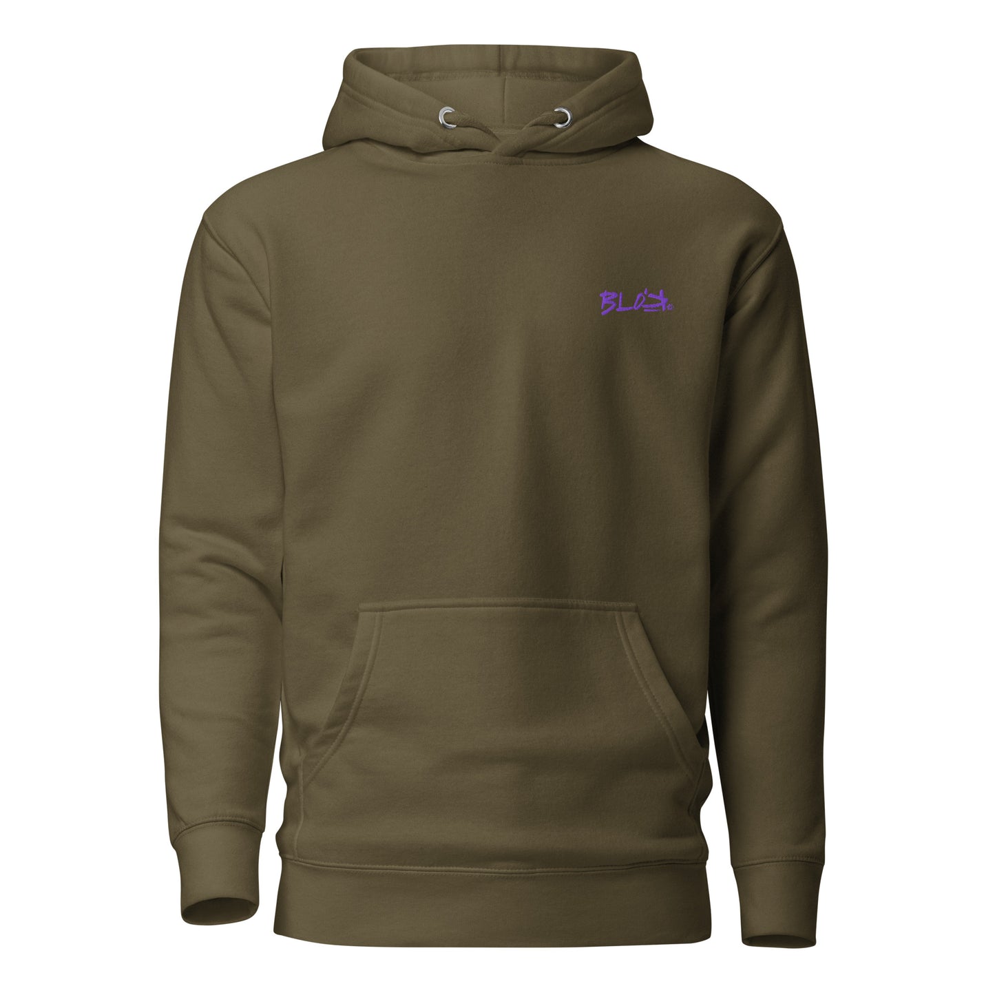 Essentials Small Logo - in Purple Embroidery - Women's Hoodie