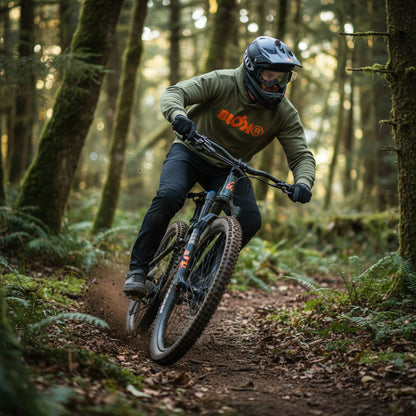 Blok R - Front & Back Print - in Orange - Men's Hoodie