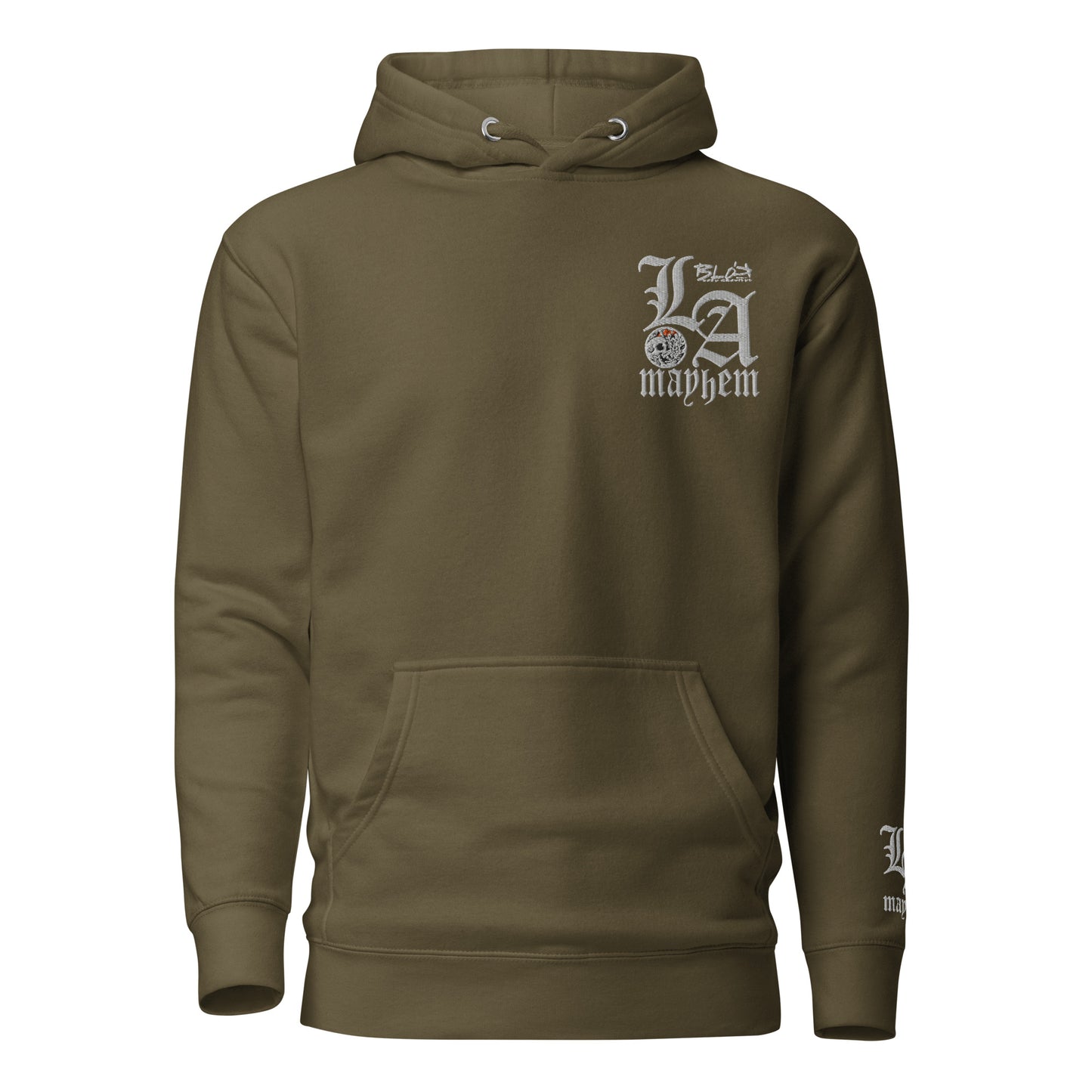 LA Mayhem - Embroidered Front & Arm Design - Men's Hoodie