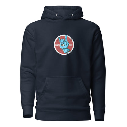 Blok Vision - Front & Back Print - in Red & Blue - Women's Hoodie