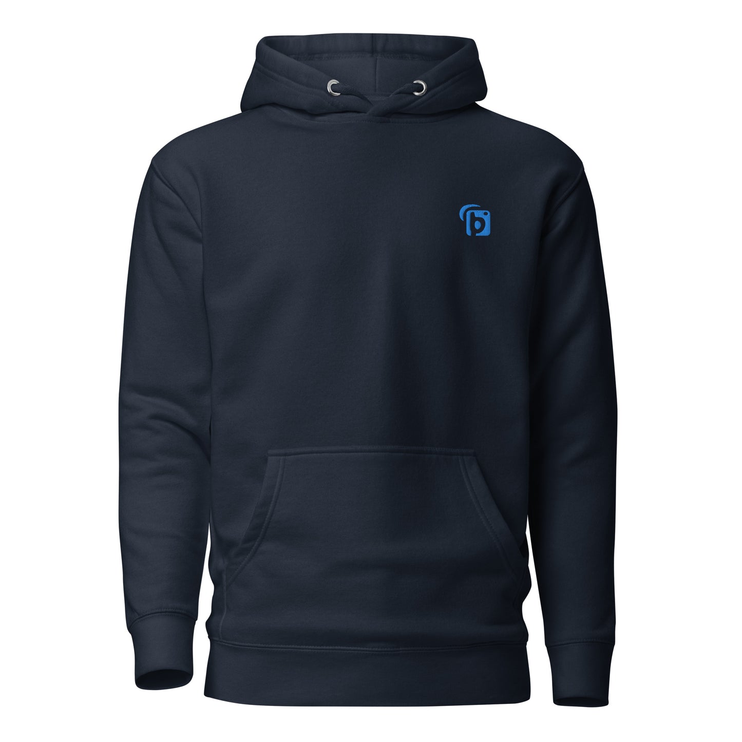 Original Logo - in Blue Embroidery - Women's Hoodie