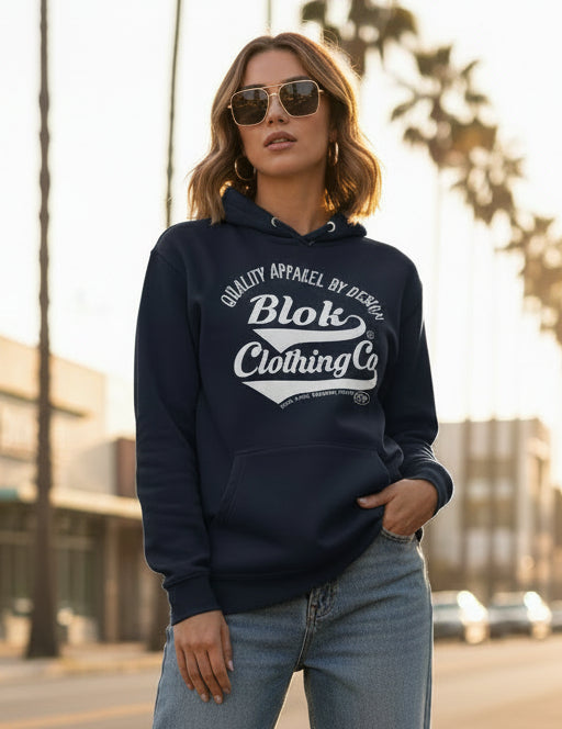 Quality Apparel By Design - with White Print - Women's Hoodie
