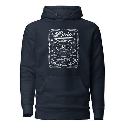BLOK Retro Cursive Style - White Front Graphic Print Women's Hoodie