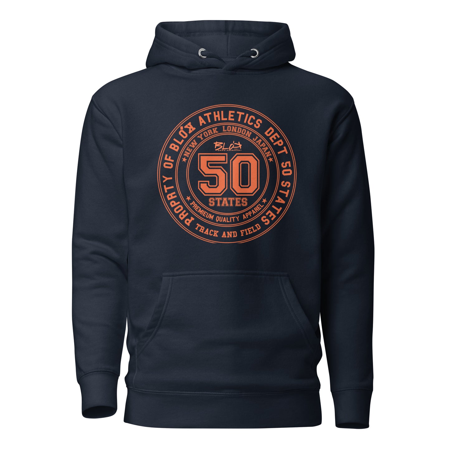 50 State Athletic Dept. - Orange Print - Women's Hoodie