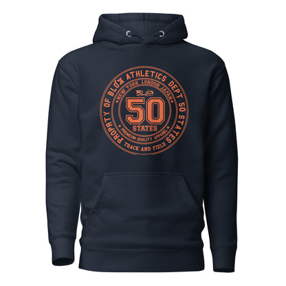 50 State Athletic Dept. - Orange Print - Women's Hoodie