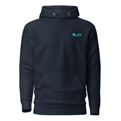 Airborne Eagle - Front & Back Print in Turquoise - Women's Hoodie