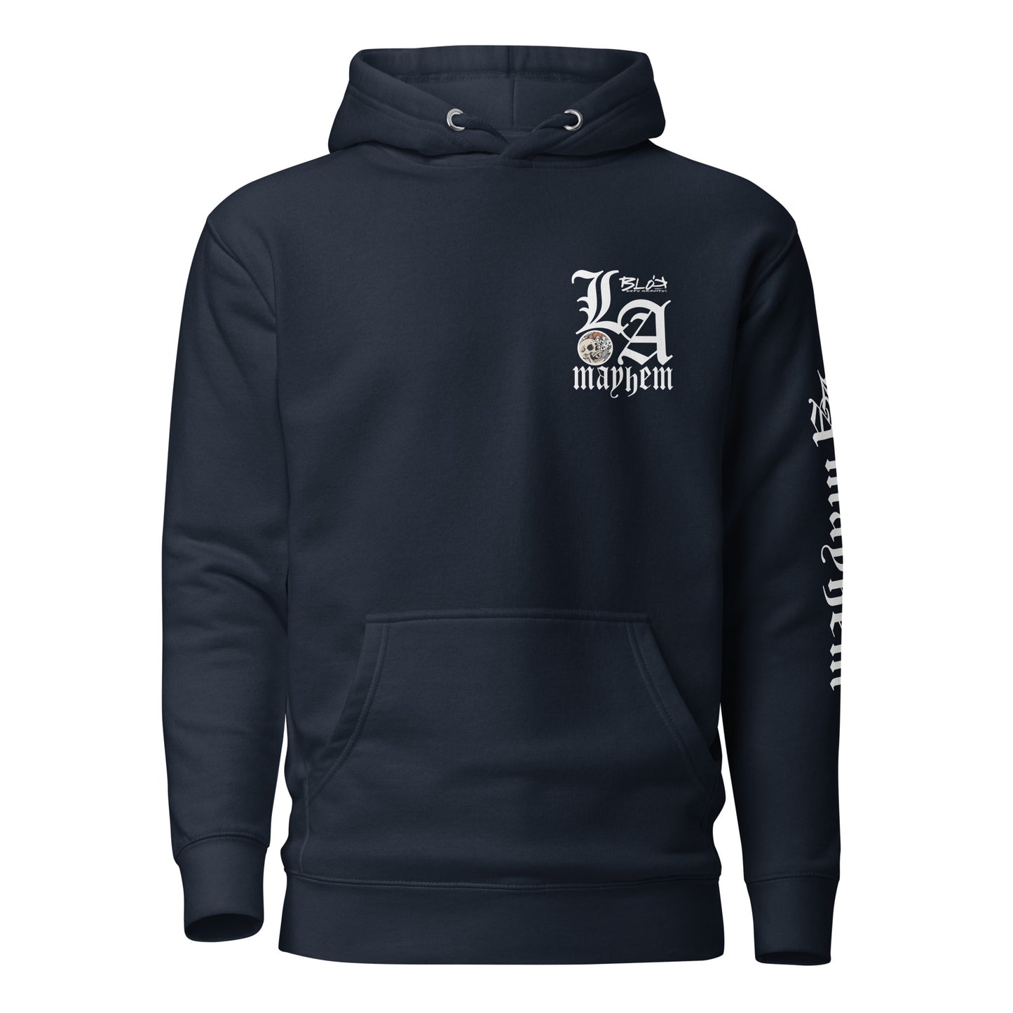 LA Mayhem - Front, Back & Arm Print in White - Women's Hoodie