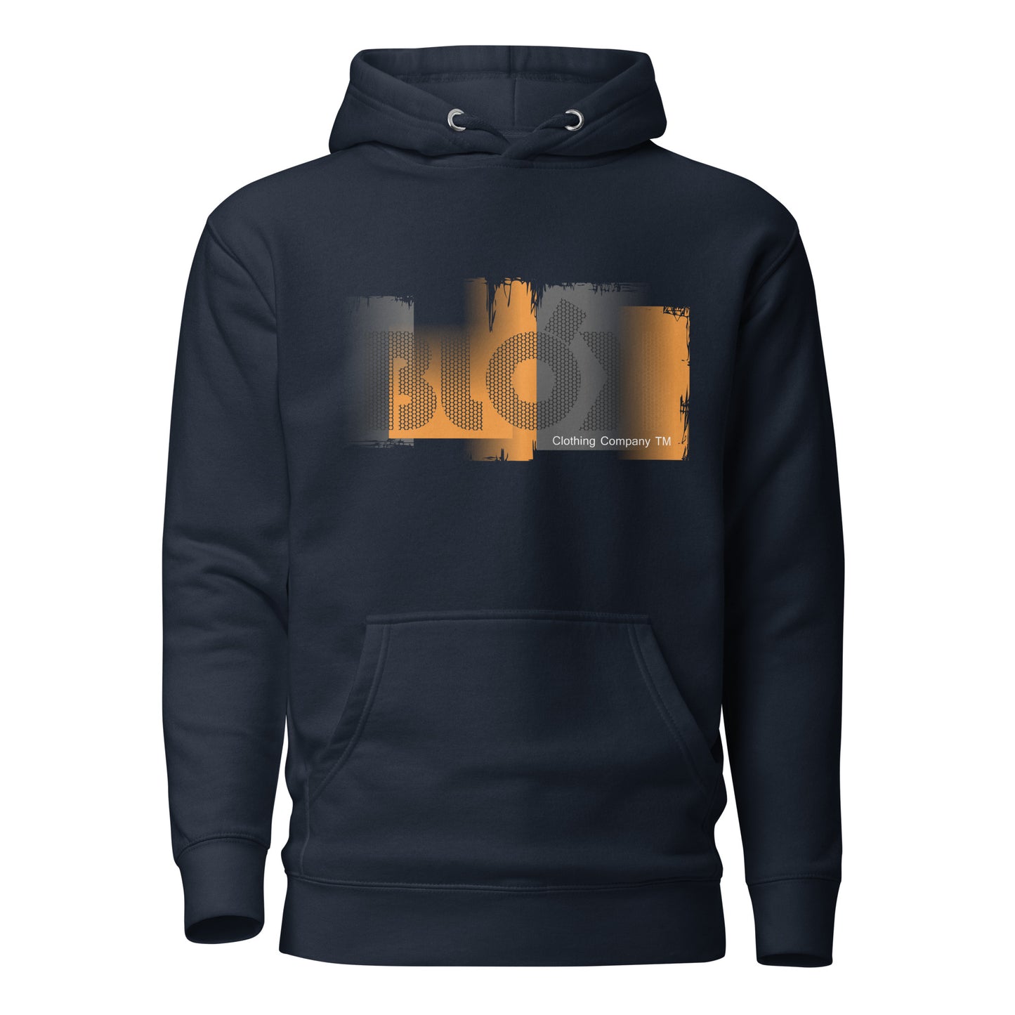 Roller - orange print - Men's Hoodie