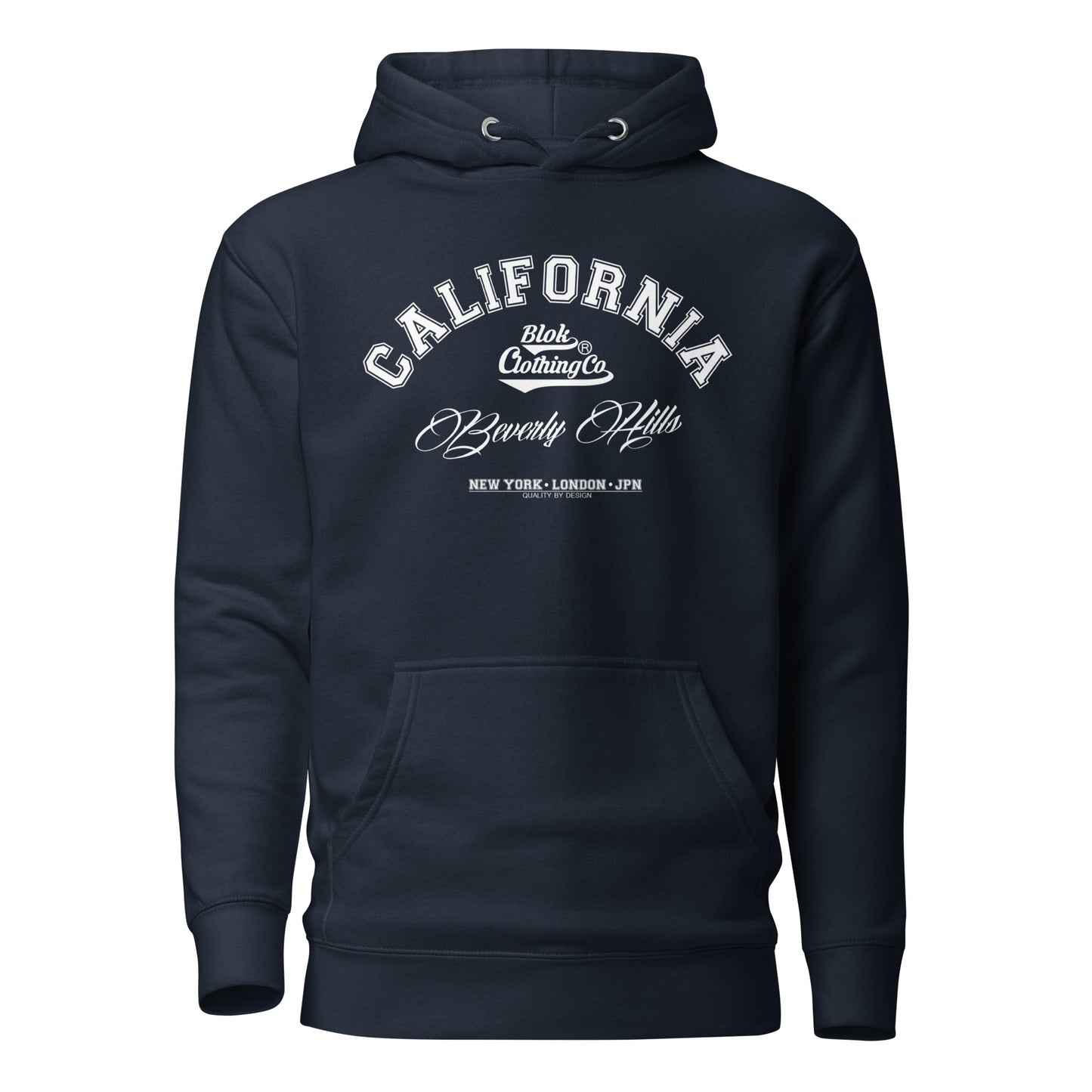 California Beverly Hills - Front Print in White - Men's Hoodies