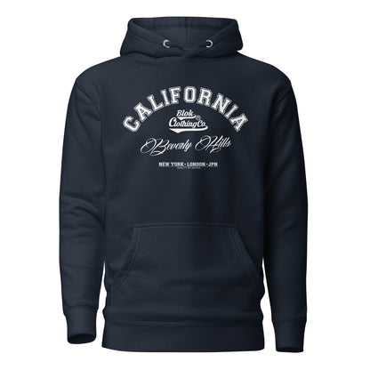 California Beverly Hills - Front Print in White - Men's Hoodies