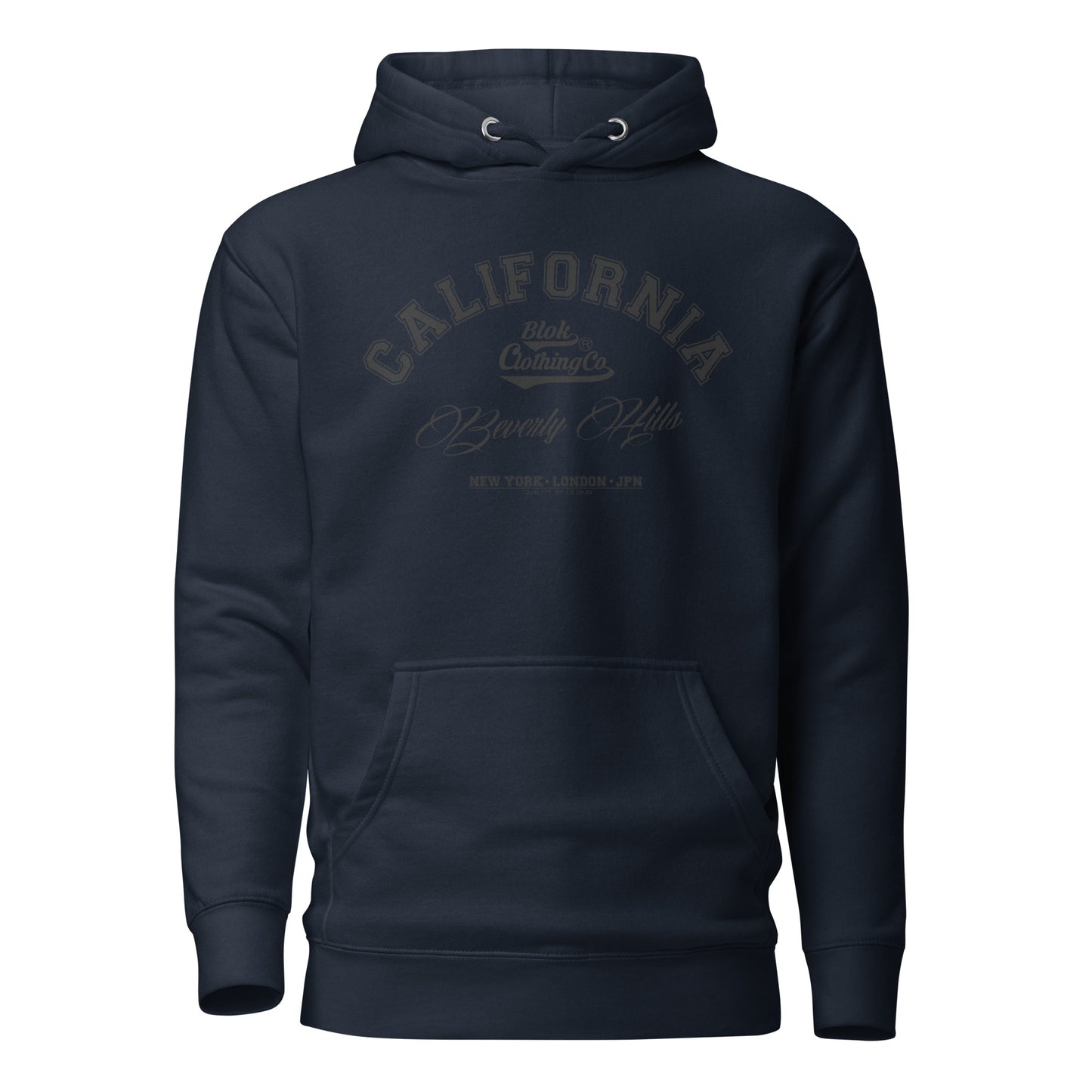 California Beverly Hills - Front Print in Black - Men's Hoodies