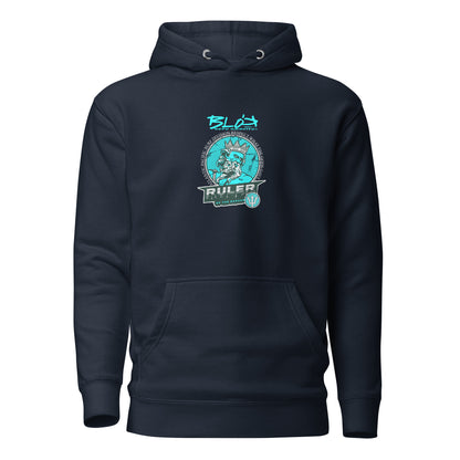 Ruler of the Oceans - Front & Back Print - in Turquoise - Men's Hoodie