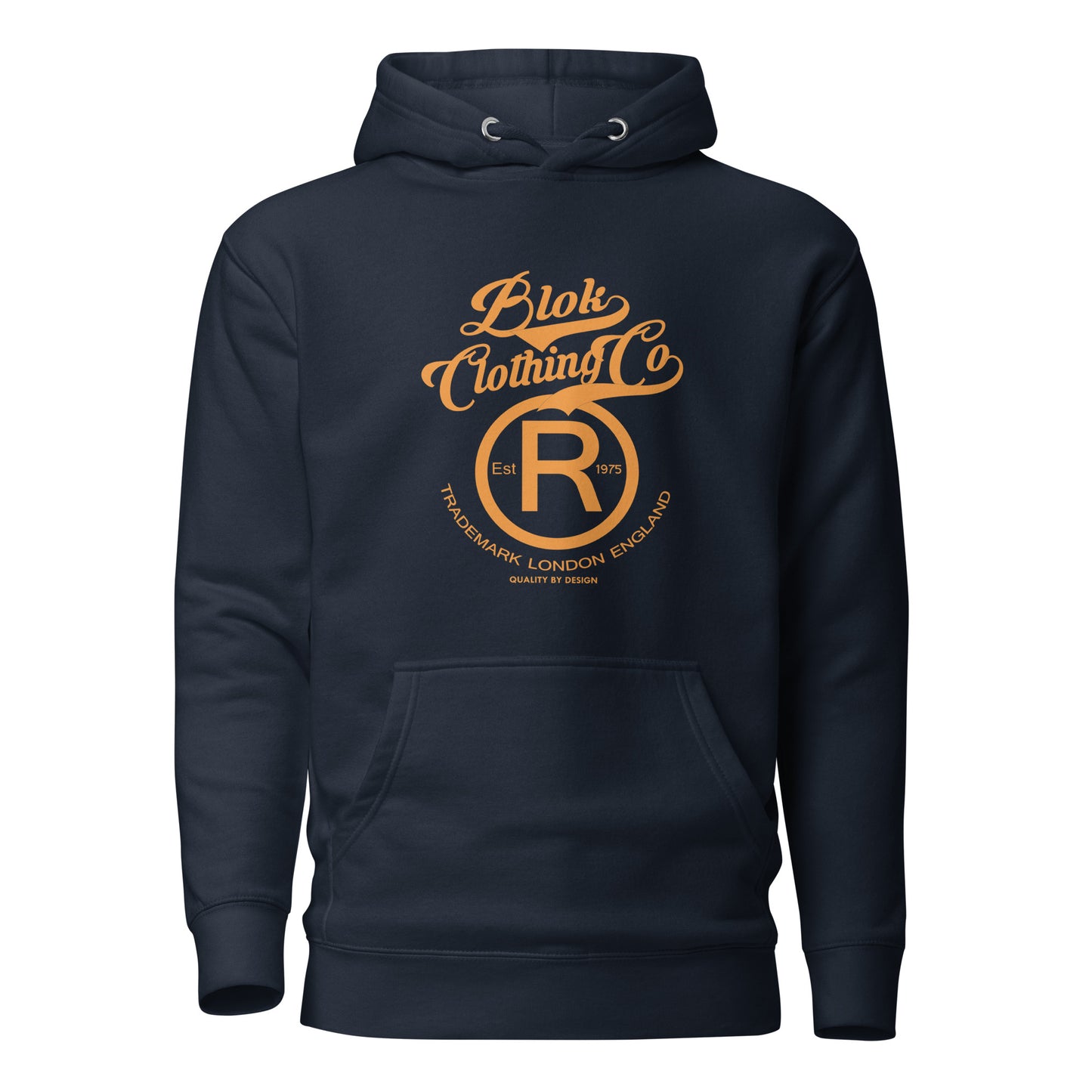 Registered Big R - Orange Front Print - Men's Graphic Hoodie