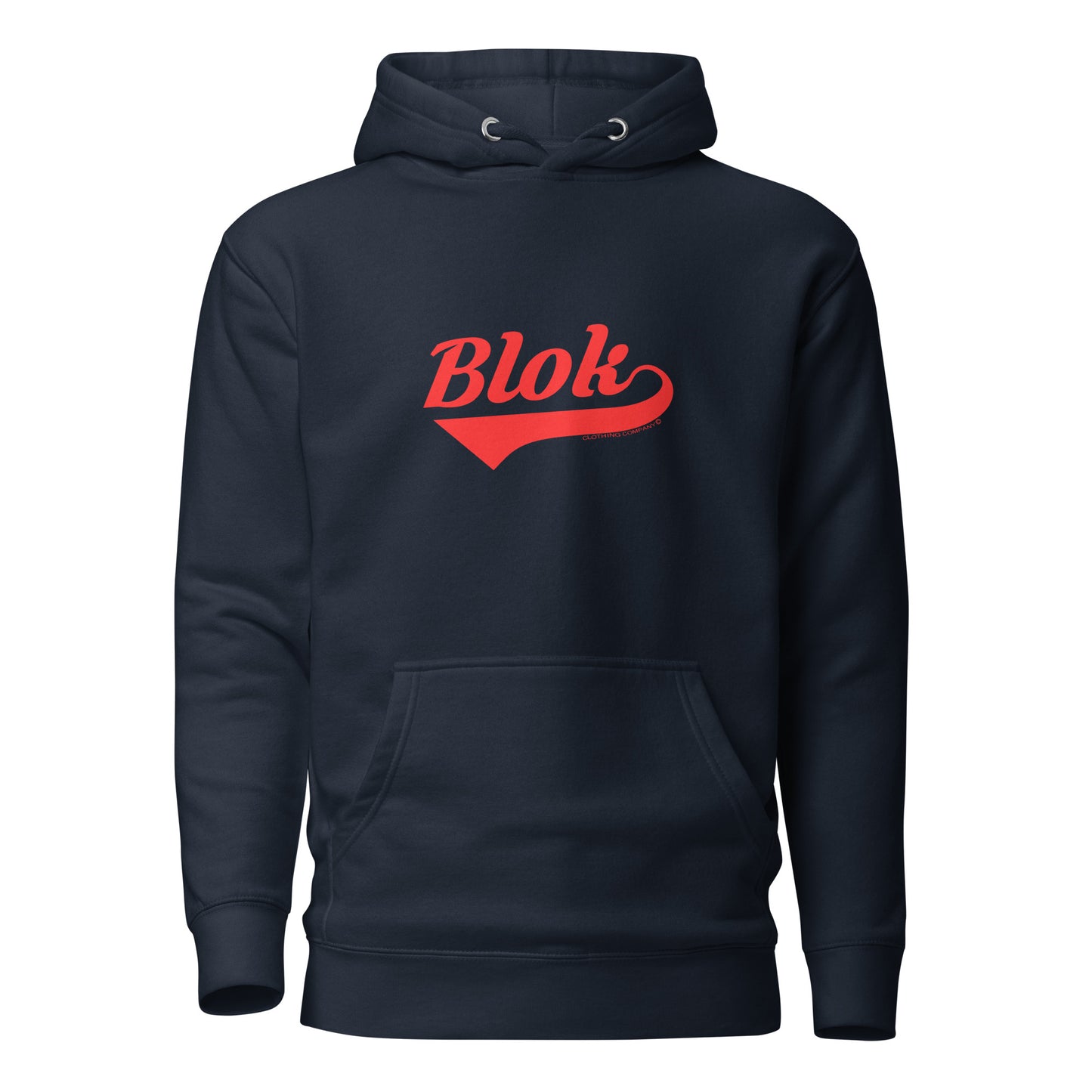 Blok Classic Logo - Red Front Print - Men's Graphic Hoodie