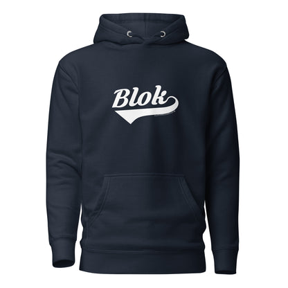 Blok Classic Logo - in White Print - Men's Hoodie