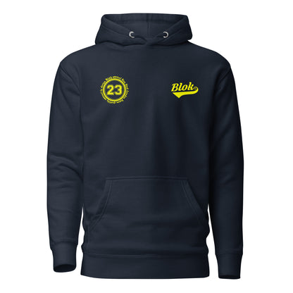 Original 23 - with Yellow Print - Men's Hoodie
