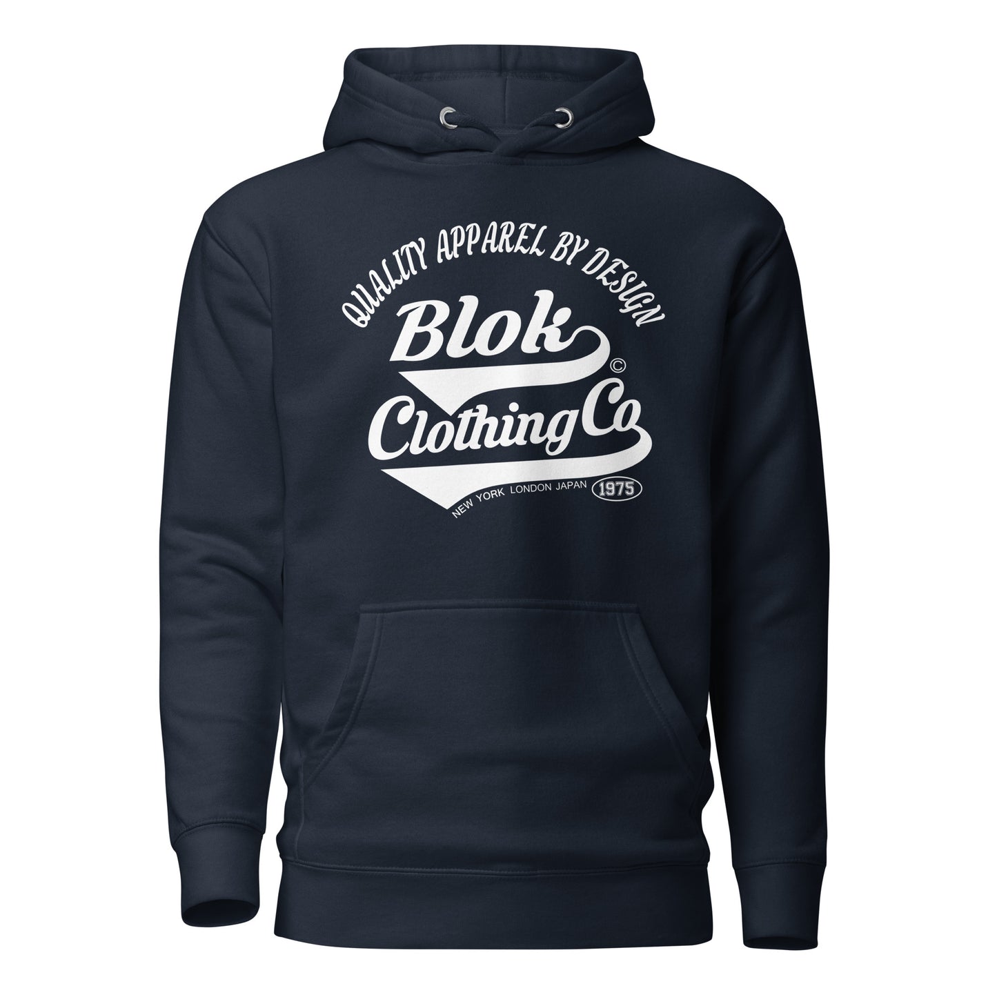 Quality Apparel By Design - with White Print - Men's Hoodie