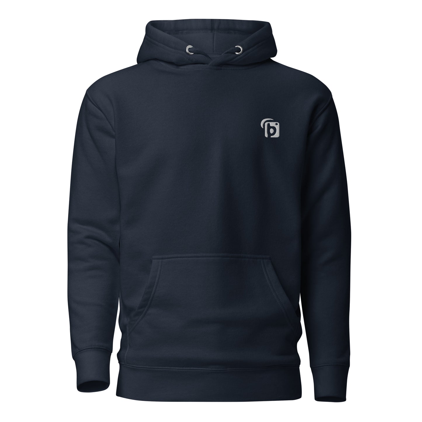 Blok Original Logo - in White Embroidery - Men's Blok Logo Hoodie