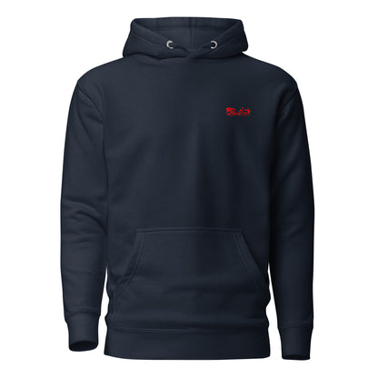 Airborne Eagle - Front & Back Print in Red - Men's Graphic Hoodie