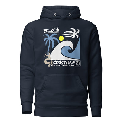 Coastline - Front Print - Men's Graphic Hoodie
