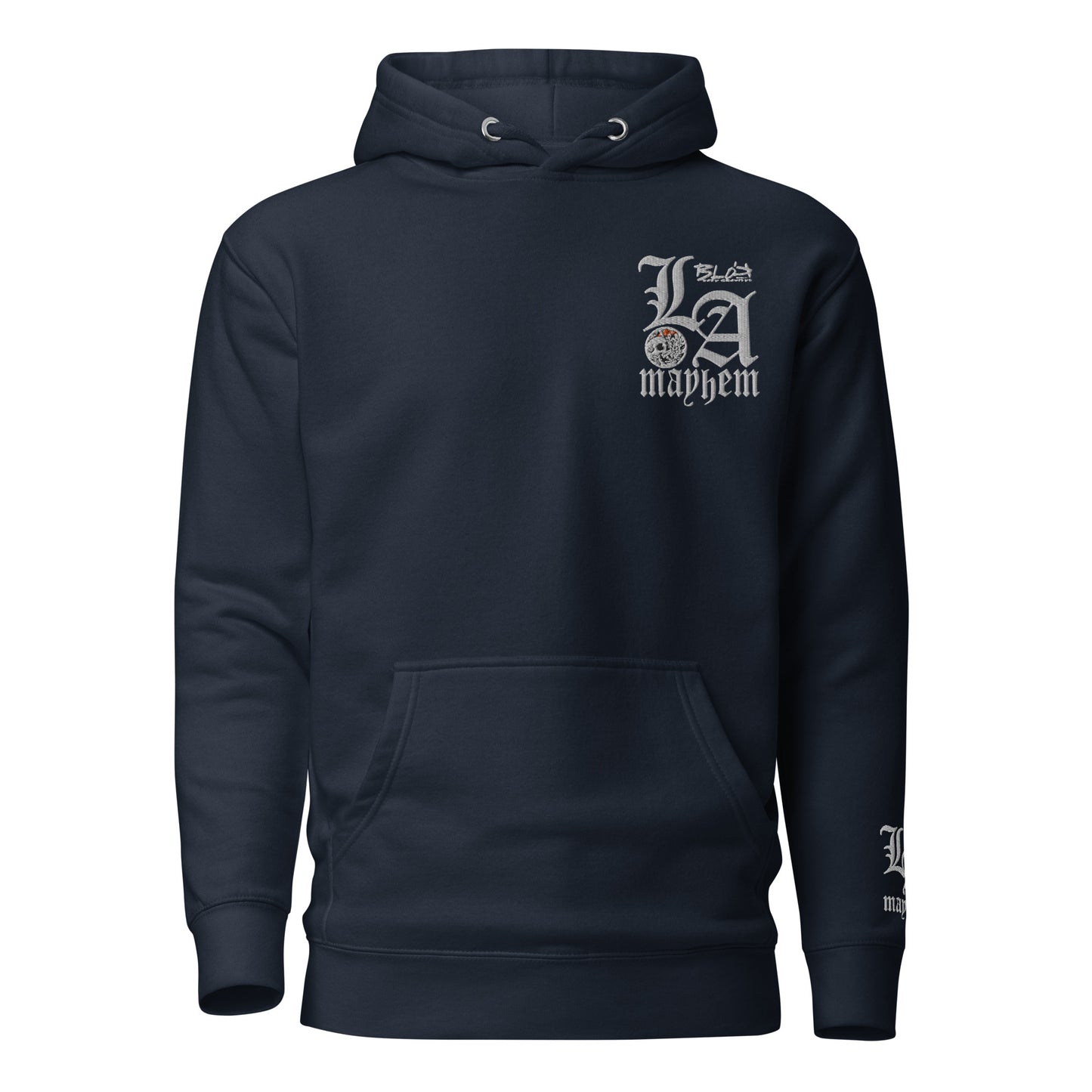 LA Mayhem - Embroidered Front & Arm Design - Men's Hoodie