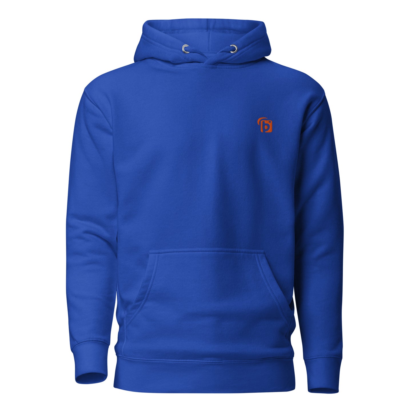 Original Logo - in Orange Embroidery - Men's Hoodie