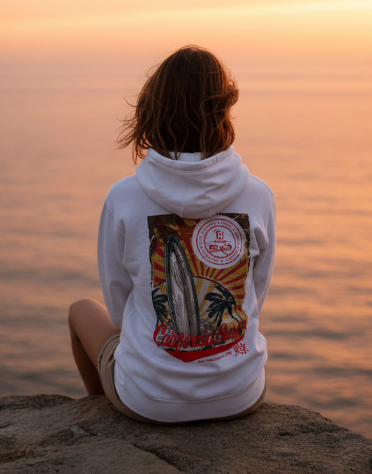 California Surf - Front & Back Print - Women's Hoodie