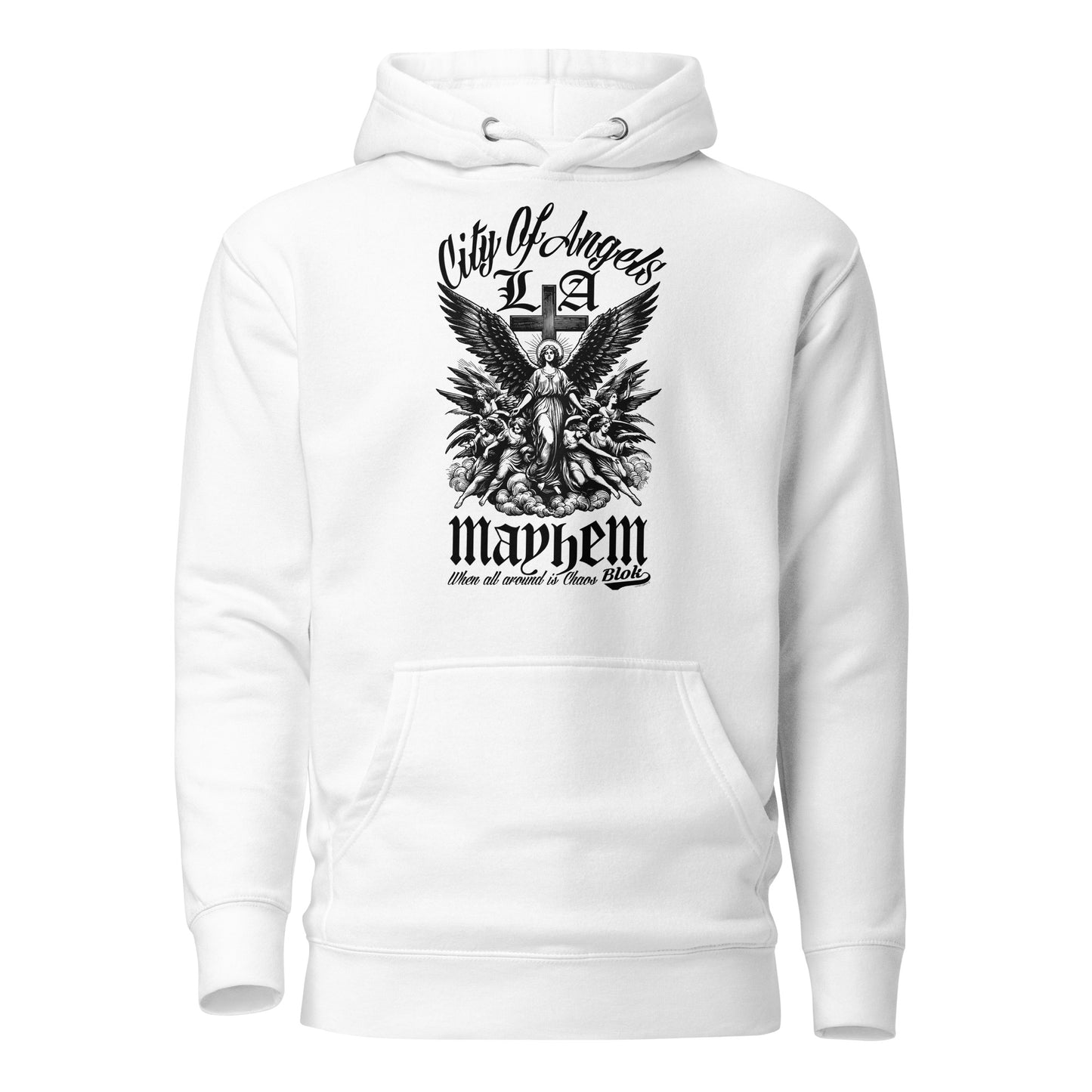 City of Angels Mayhem - Front Print - in Black - Women's Hoodie