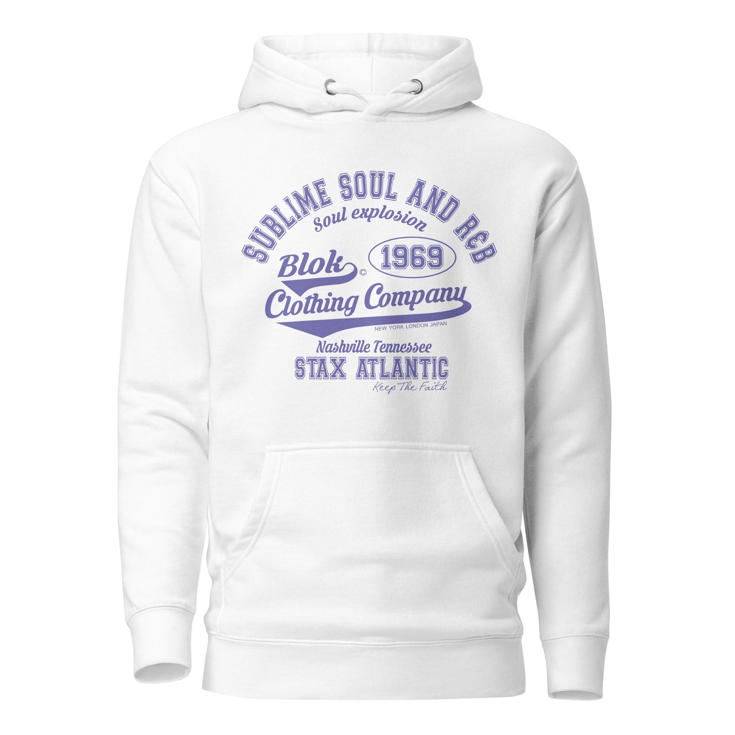 BLOK Sublime Soul - Purple Front Graphic Print Women's Hoodie