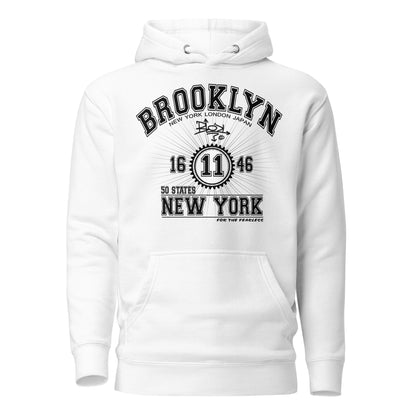 Brooklyn New York - Front Print in Black - Women's Hoodie