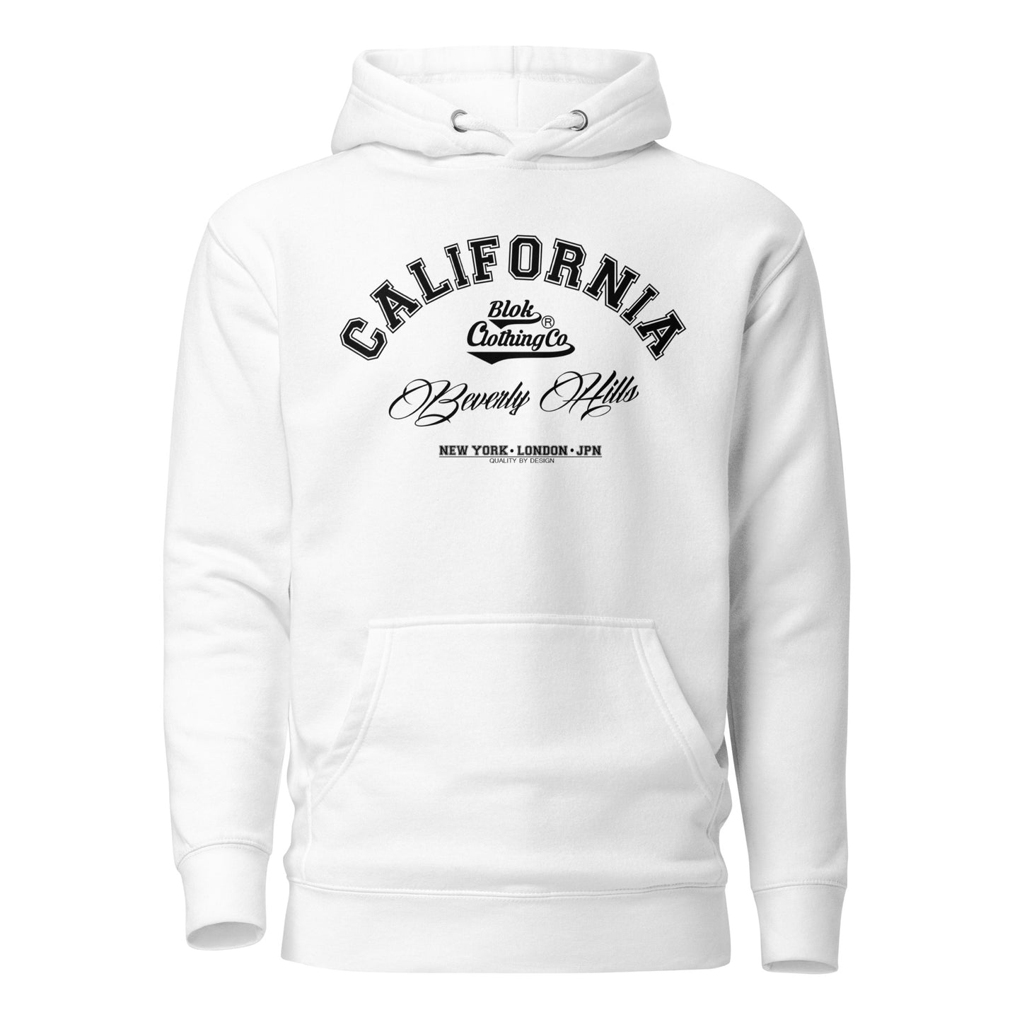 California Beverly Hills - Front Print in Black - Men's Hoodies