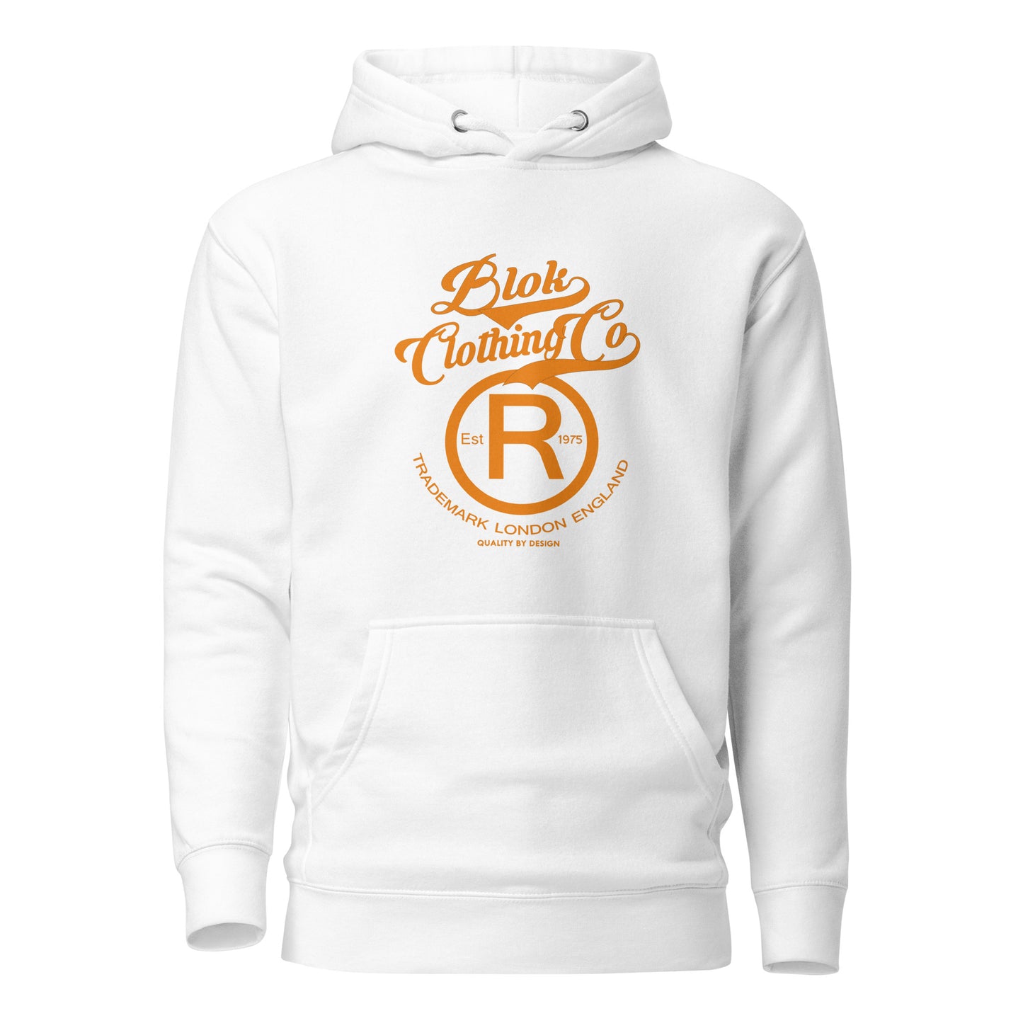 Registered Big R - Orange Front Print - Men's Graphic Hoodie