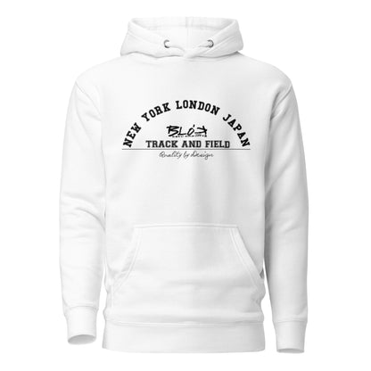 Track & Field - with Black Print - Men's Hoodie