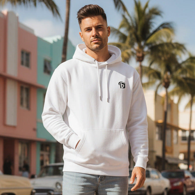 Blok Original Logo - in Black Embroidery - Men's Blok Logo Hoodie