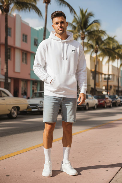 Blok Original Logo - in Black Embroidery - Men's Blok Logo Hoodie