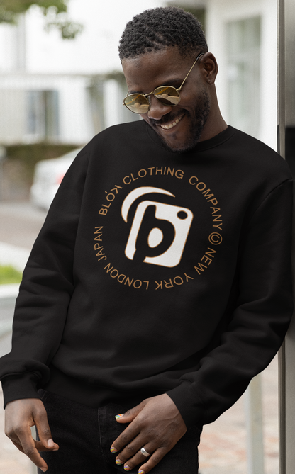 NY LDN JPN - in White & Orange - Men's Sweatshirt