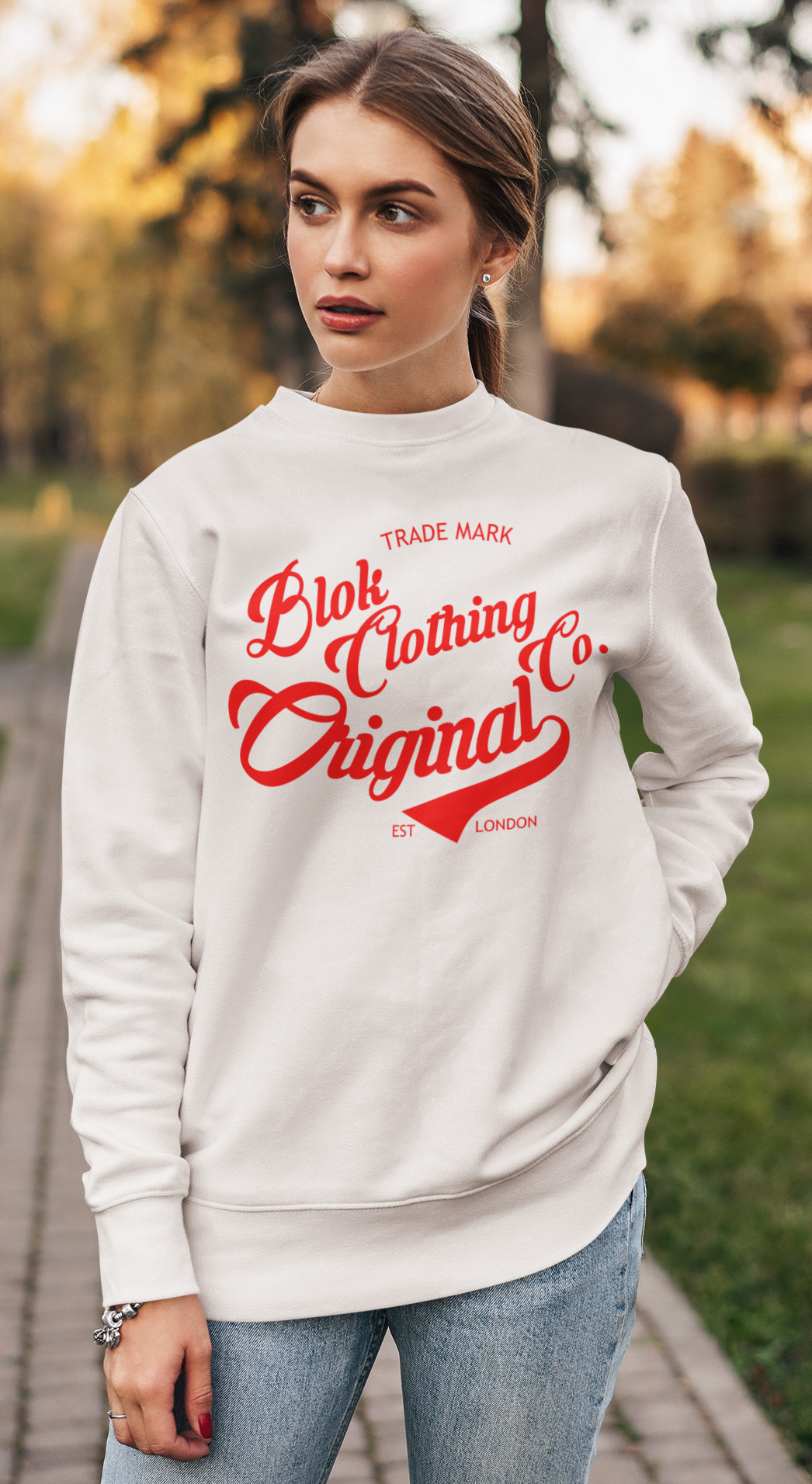 Original Clothing Company - Red Print - Women's Sweatshirt