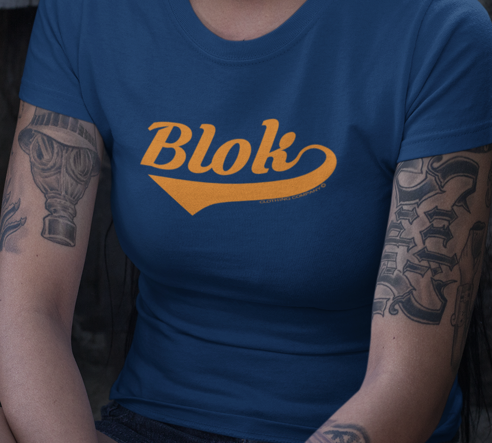 Blok Classic - Front Print in Orange - Women's Slim Fit
