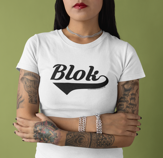 Blok Classic - Front Print in Black - Women's Slim Fit