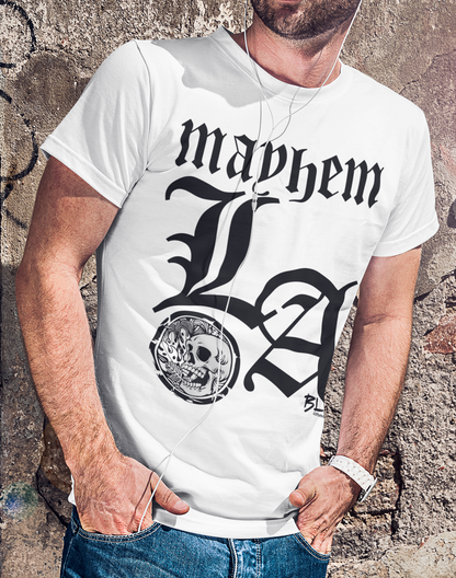 LA Mayhem - Front Print - in Black - Men's Loose Fit