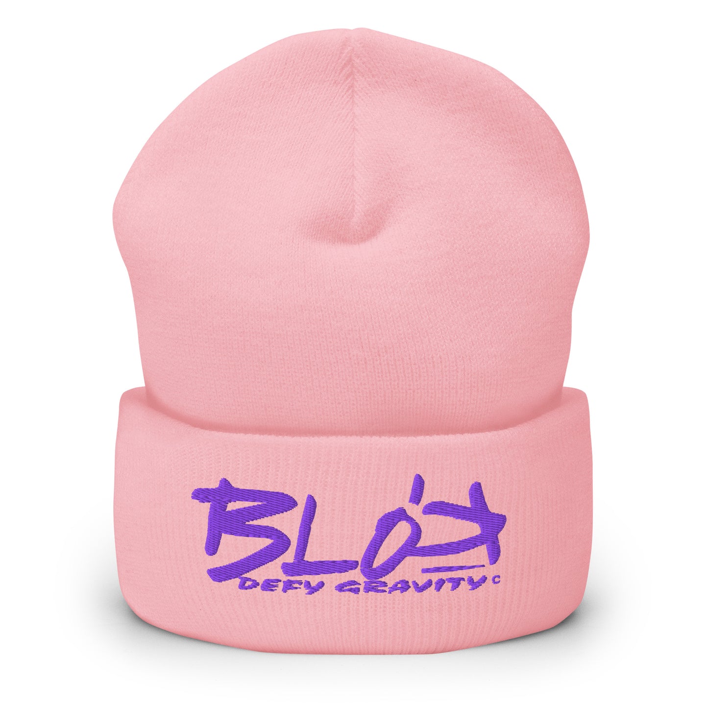 Blok Defy Gravity - Purple Embroidery - Premium Cuffed beanie