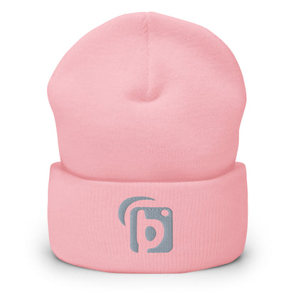Blok Original Logo - Gray Embroidery - Premium Cuffed Beanie
