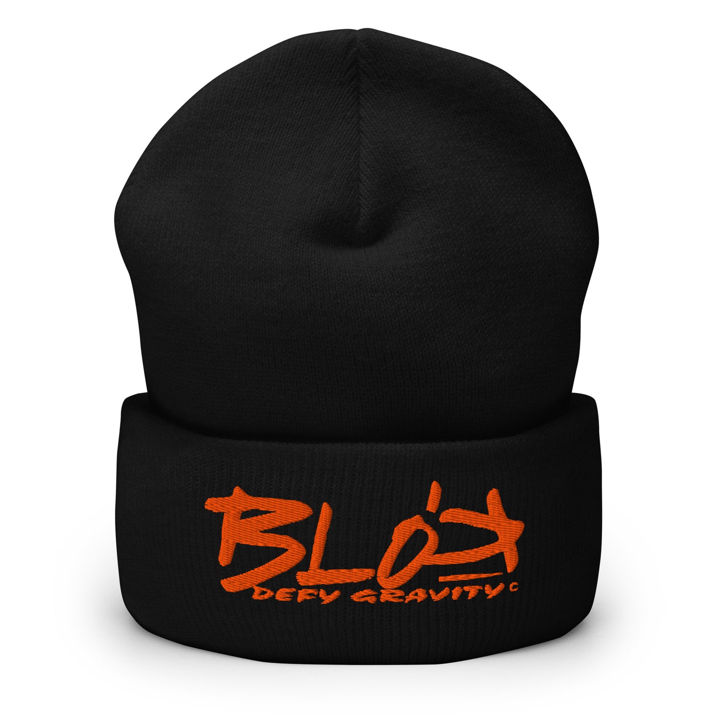 Blok Defy Gravity - Orange Embroidery - Premium Cuffed Beanie