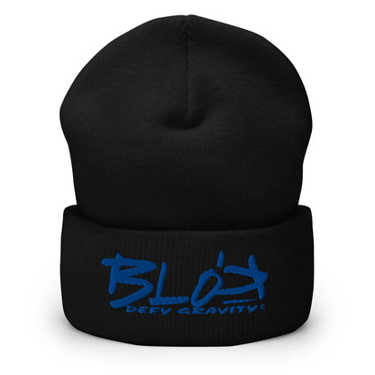 Blok Defy Gravity - Royal Blue Embroidery - Premium Cuffed Beanie