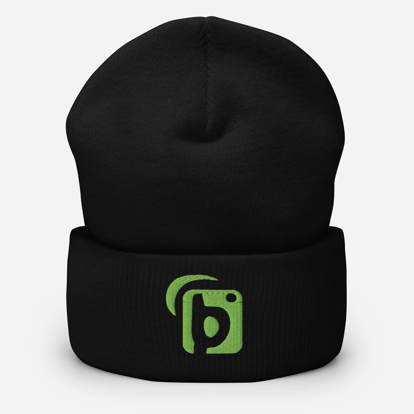 BLOK Original Logo - Sage Green Embroidered Cuffed Beanie