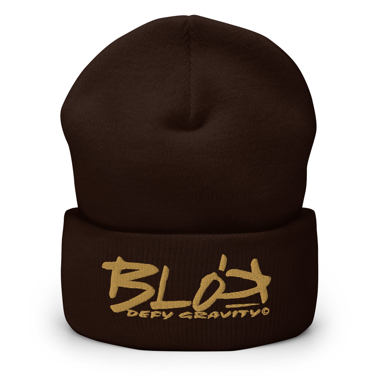Blok Defy Gravity - Gold Embroidery - Premium Cuffed Beanie
