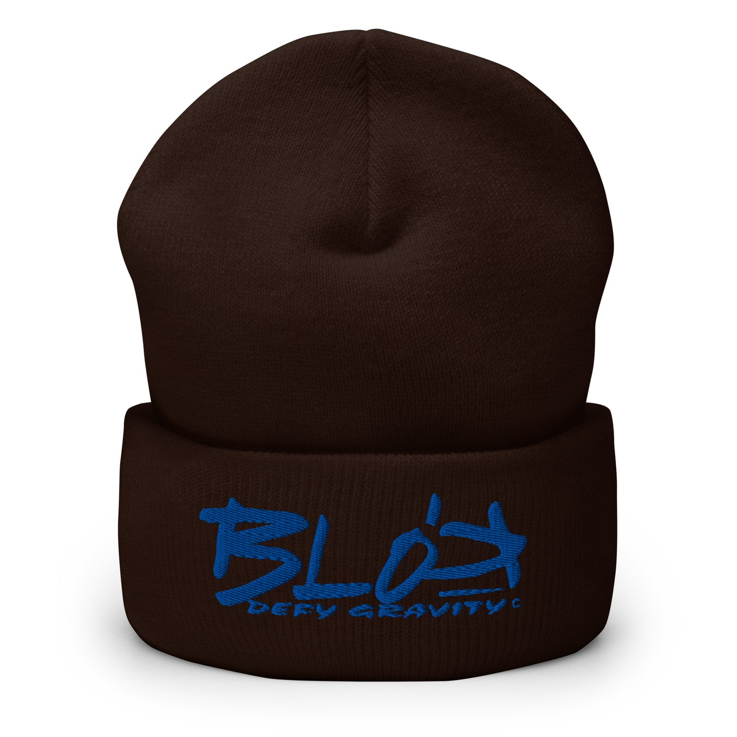 Blok Defy Gravity - Royal Blue Embroidery - Premium Cuffed Beanie
