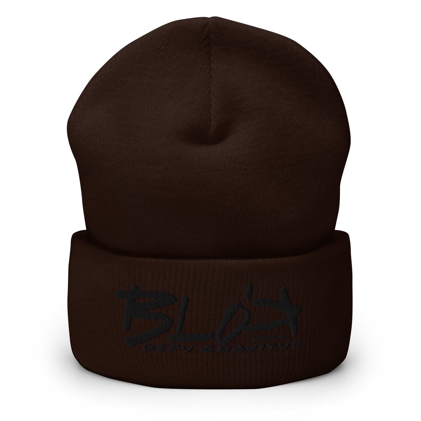Blok Defy Gravity - Black Embroidery - Premium Cuffed Beanie