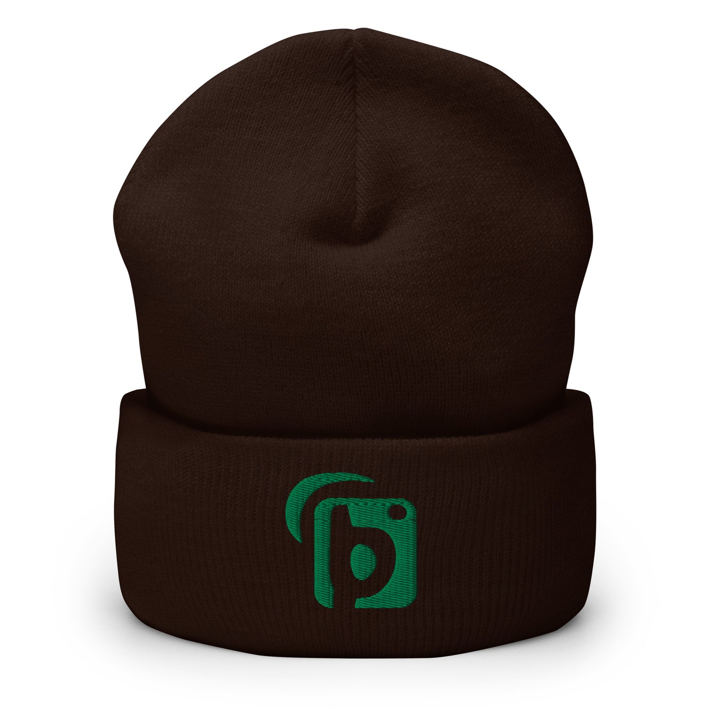Blok Original Logo - Green Embroidery - Premium Cuffed Beanie